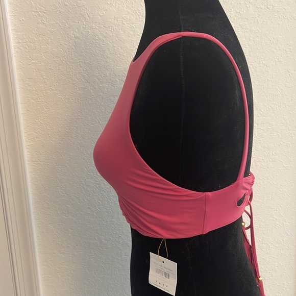 KAARI Swim Mara Top in Rose color, size large - Picture 2 of 7